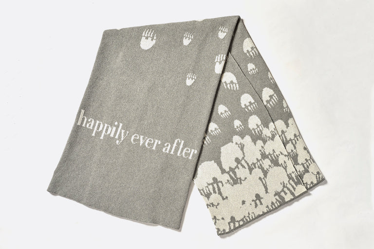 Happily Ever After Paws Up Throw Blanket